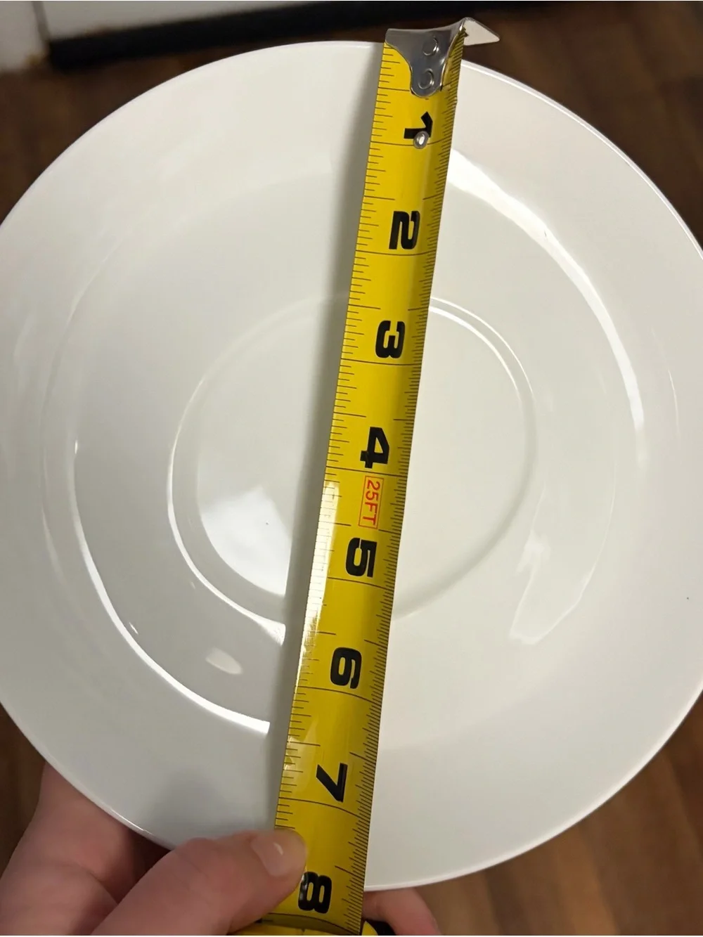 Crate&Barrel White Ceramic Saucer Plate